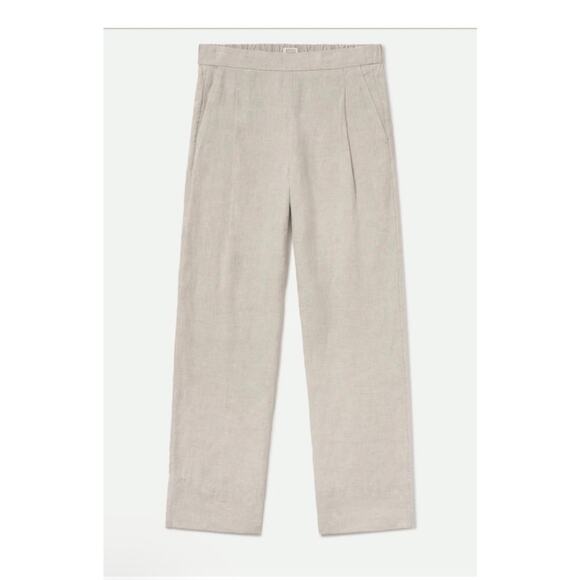 AYR The Alfresco Natural Linen Beige Wide Leg Casual Lightweight Pants Size XL - Picture 2 of 13